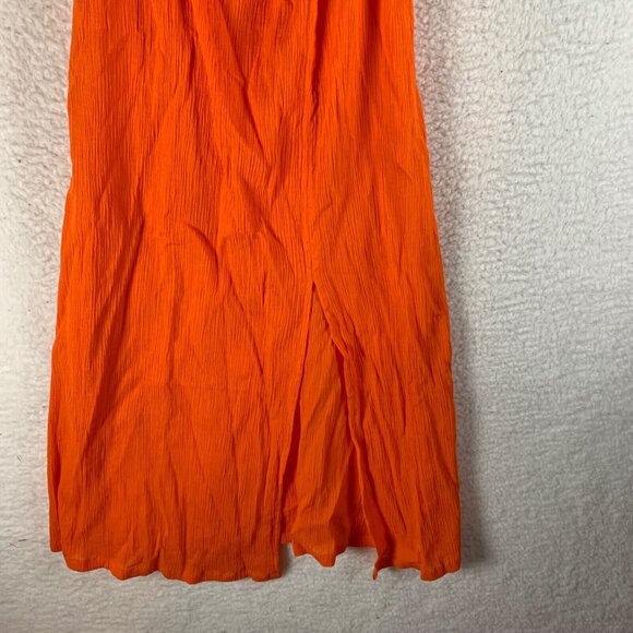 Sanctuary Women's Bow Front Keyhole Cotton Cover-Up Dress Tangerine Size XS NWT - Picture 6 of 11